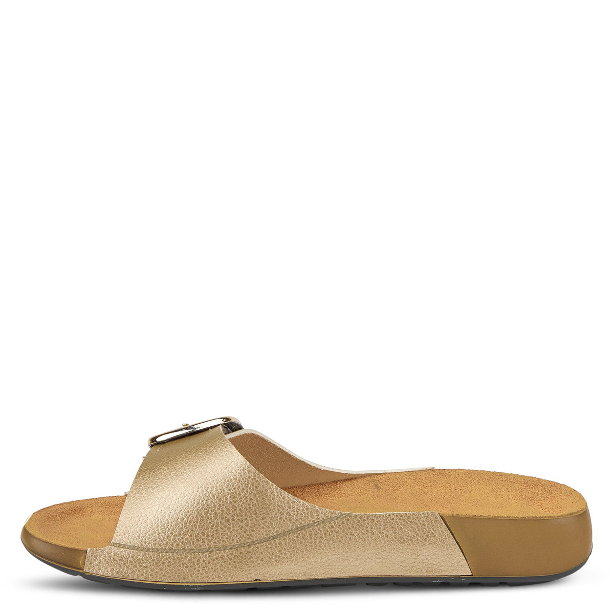Flexus FLEXUS GATEWAY SLIDE SANDALS sandal in gold with flexible sole