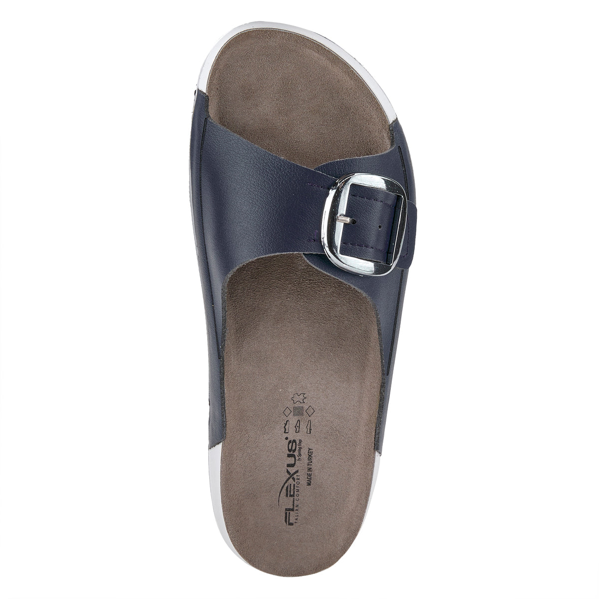 Flexus FLEXUS GATEWAY SLIDE SANDALS sandal in navy with flexible sole
