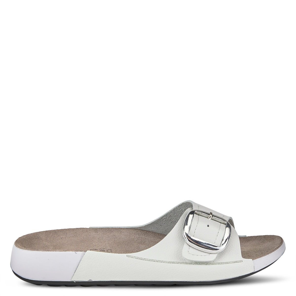 Flexus FLEXUS GATEWAY SLIDE SANDALS sandal in white with flexible sole