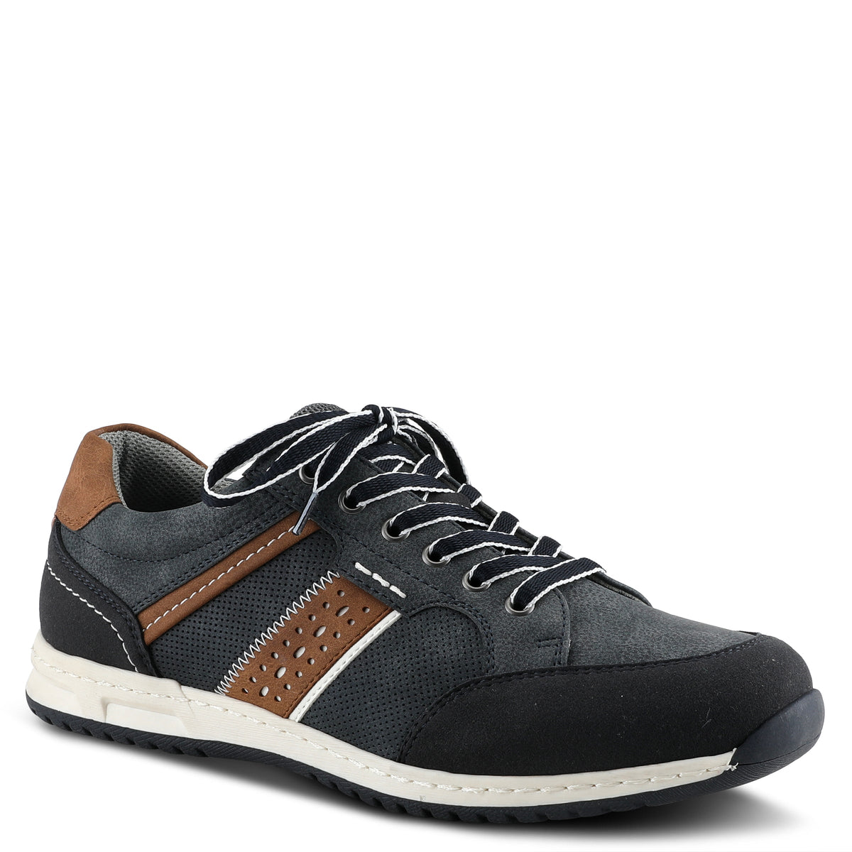 Spring Step SPRING STEP MEN GRIFFIN LACE-UP SNEAKERS sneaker in taupe with comfortable everyday design