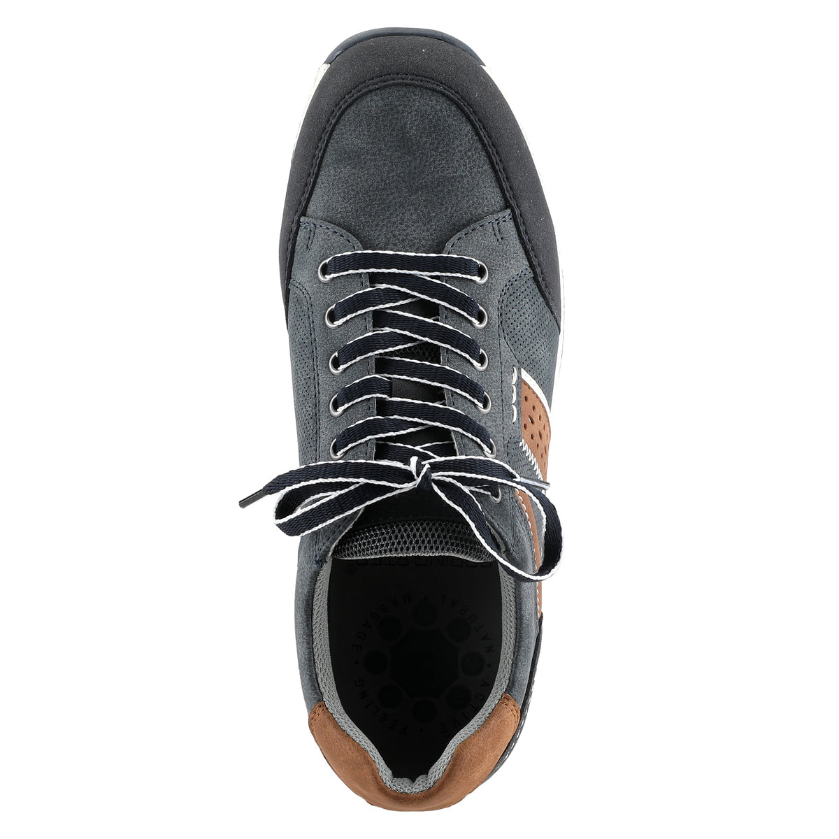Spring Step SPRING STEP MEN GRIFFIN LACE-UP SNEAKERS sneaker in taupe with comfortable everyday design