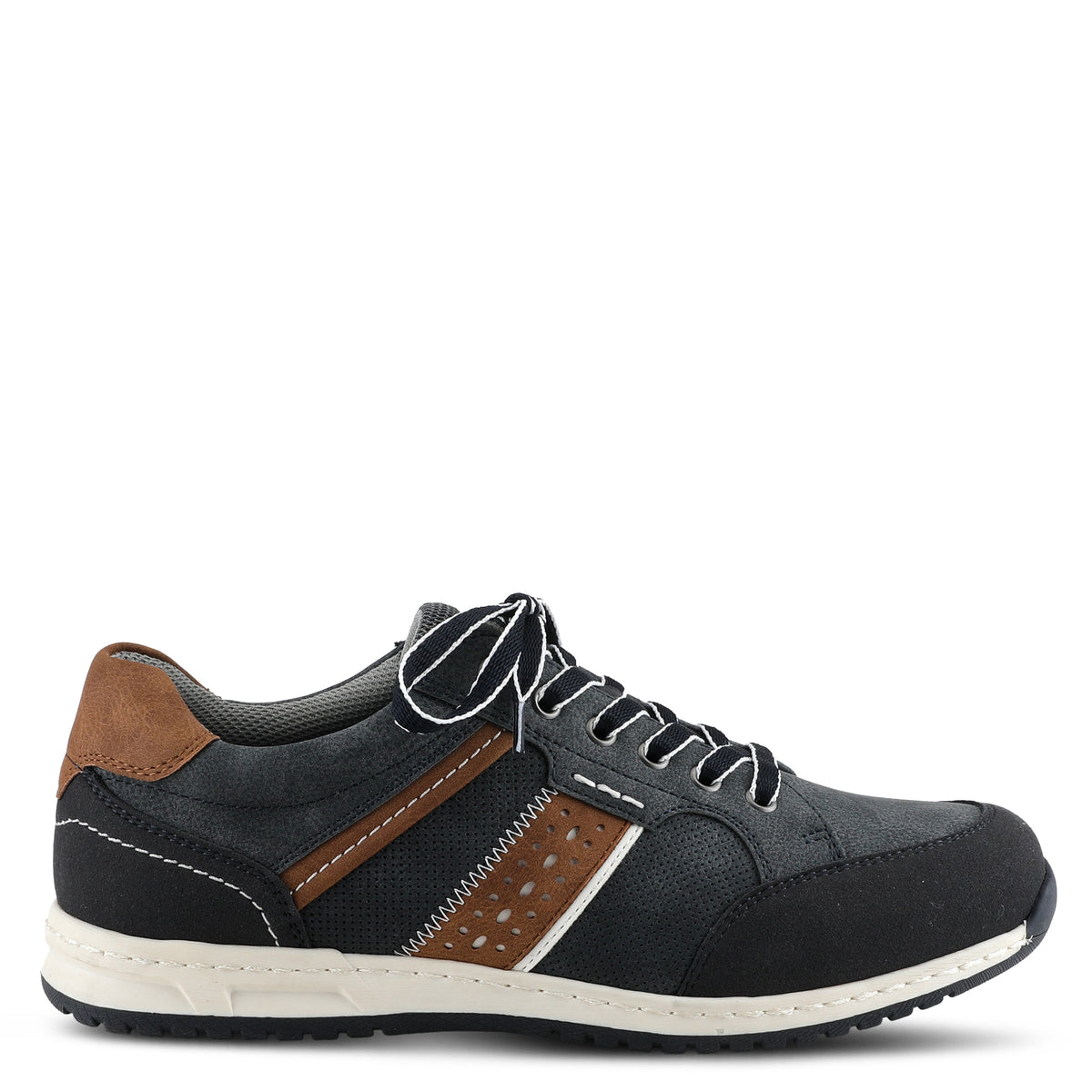 Spring Step SPRING STEP MEN GRIFFIN LACE-UP SNEAKERS sneaker in taupe with comfortable everyday design