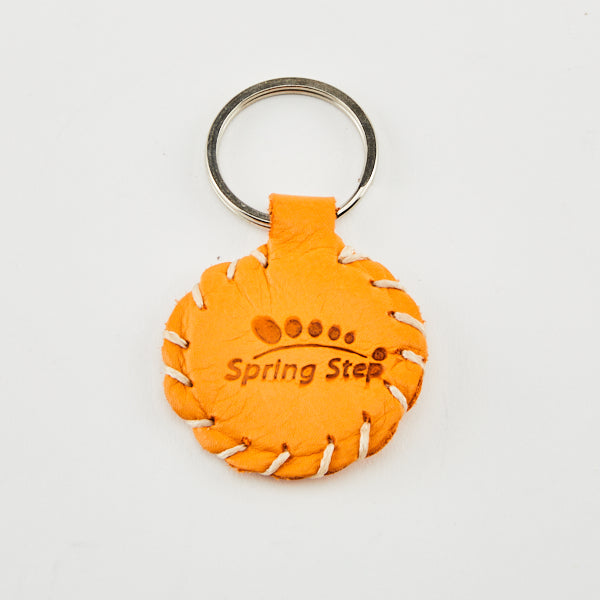 Spring Step SPRING STEP Leather Keychain shoe in orange with leather upper