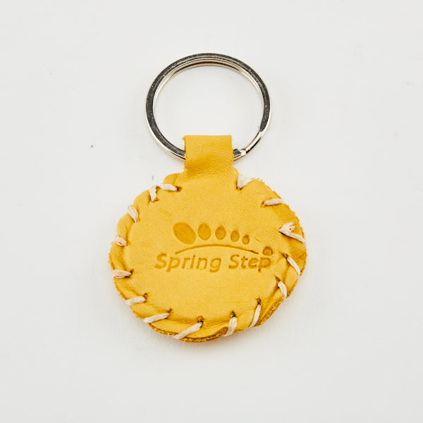 Spring Step SPRING STEP Leather Keychain shoe in yellow with leather upper