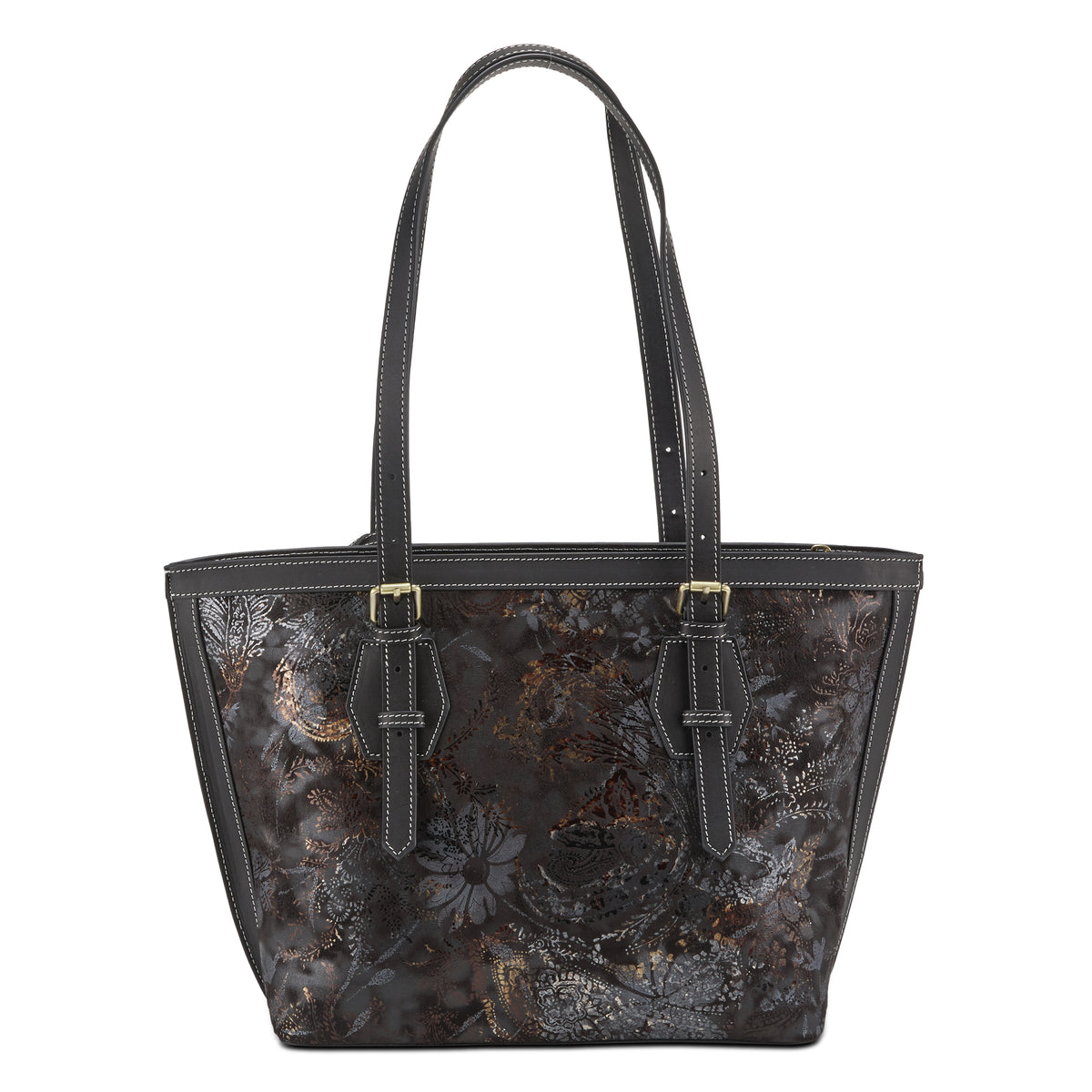 L'Artiste L'ARTISTE HB-TOTE-FLORAL HANDBAG shoe with hand-painted floral leather