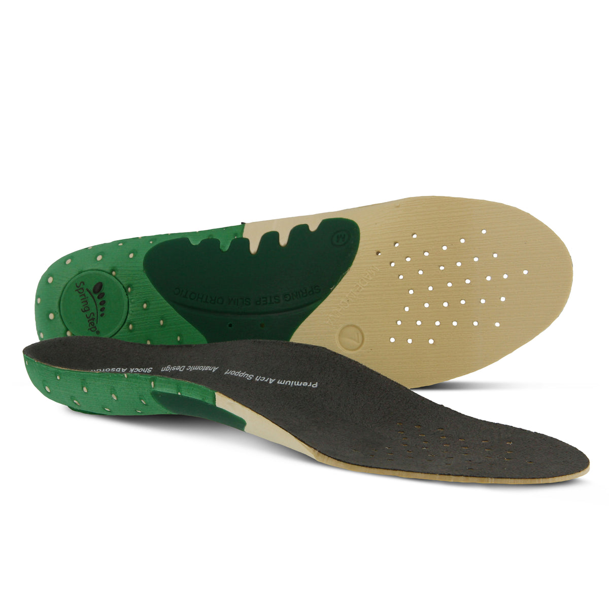 Spring Step SPRING STEP I6M Mens ORTHOTIC INSERTS shoe in black with comfortable everyday design