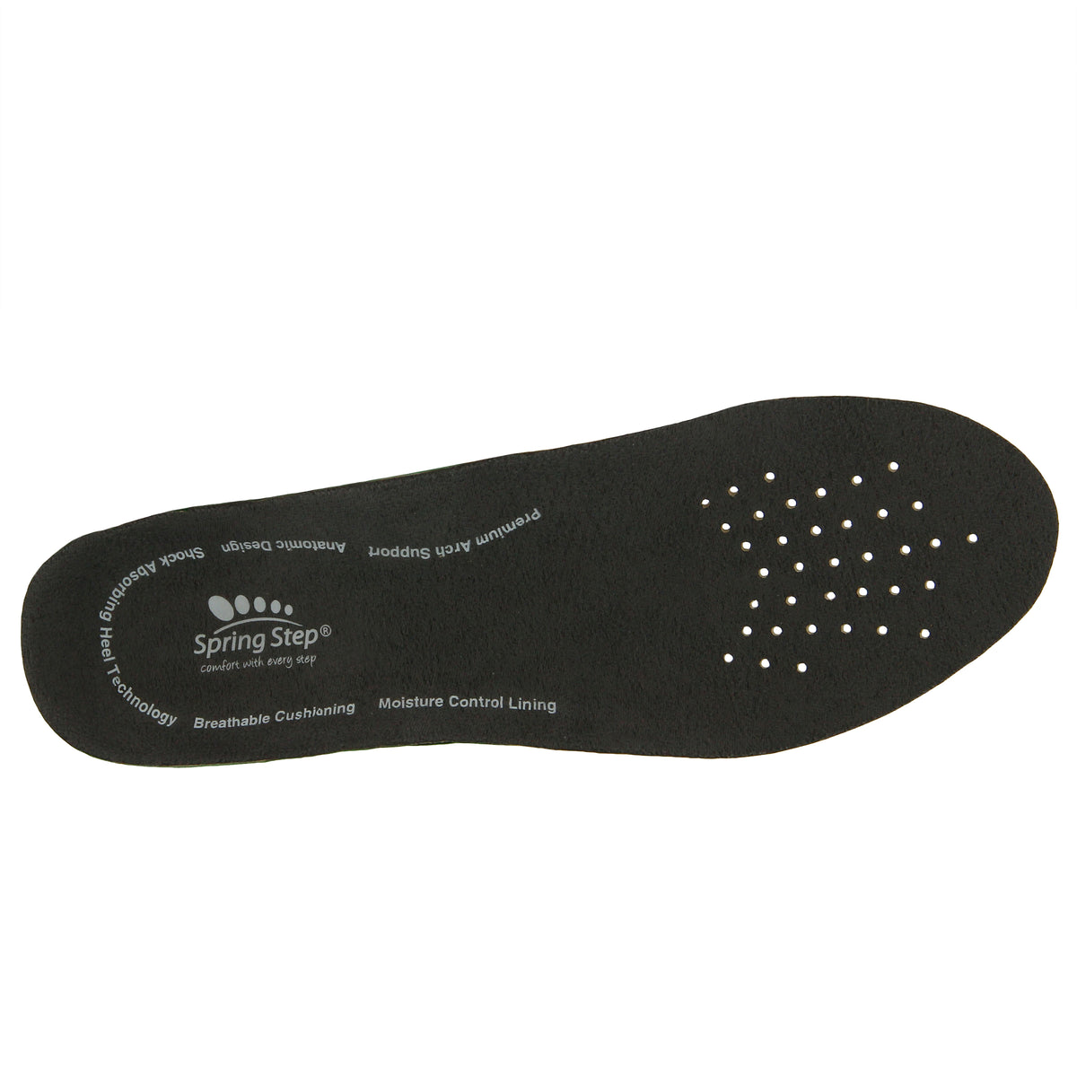 Spring Step SPRING STEP I6M Mens ORTHOTIC INSERTS shoe in black with comfortable everyday design