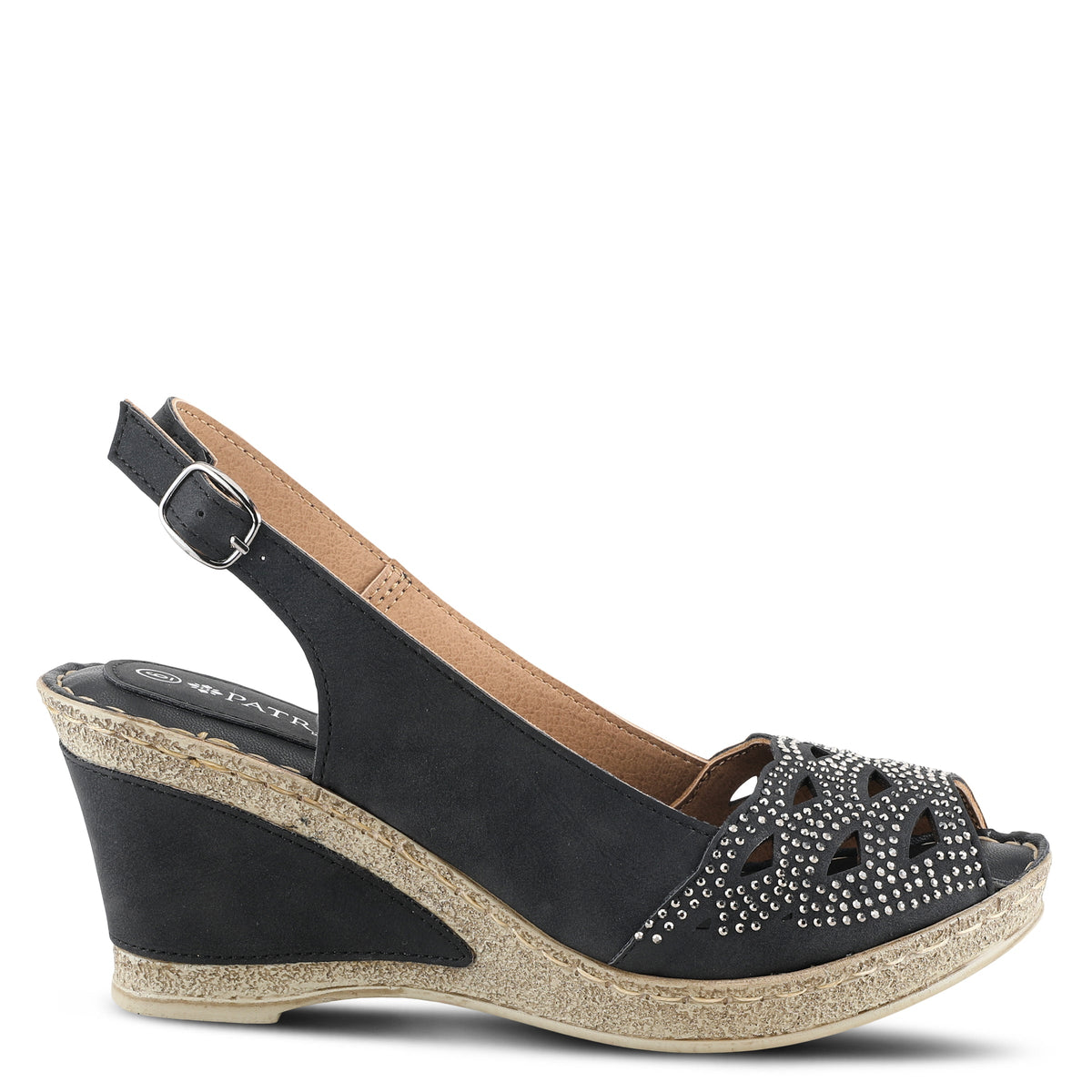 Patrizia PATRIZIA IOLITE SLINGBACK SANDALS sandal in black with stylish fashion design
