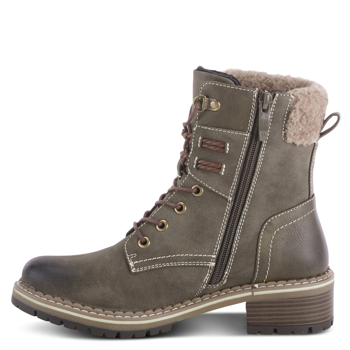 Patrizia PATRIZIA JORDYN BOOTIE boot in olive green with stylish fashion design