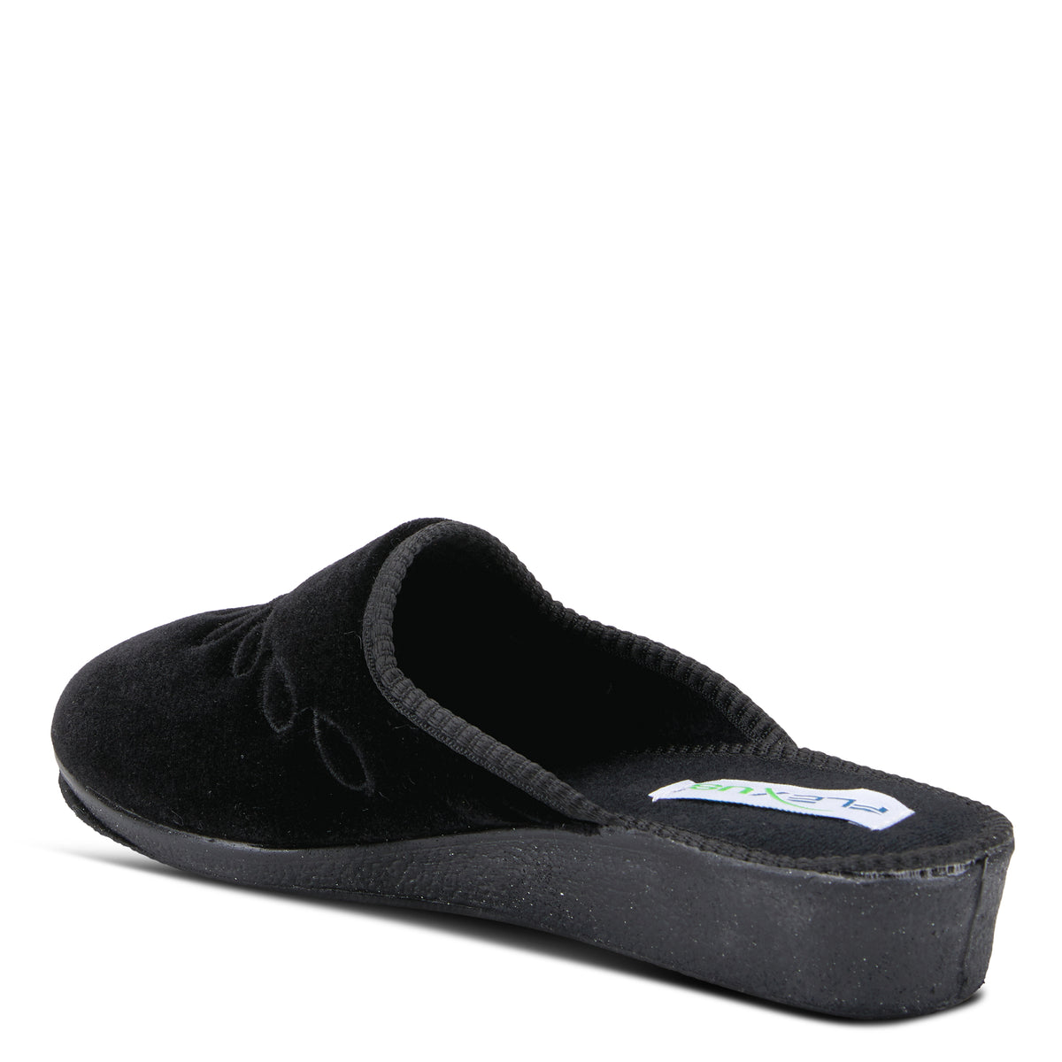 Flexus FLEXUS JOSIE SLIPPERS comfort shoe in black with flexible sole