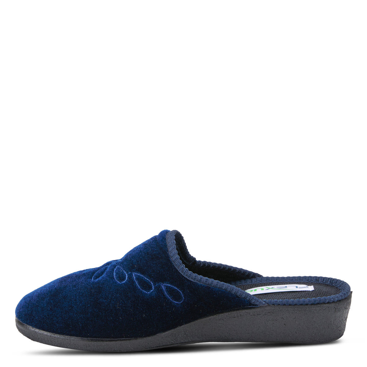Flexus FLEXUS JOSIE SLIPPERS comfort shoe in navy with flexible sole