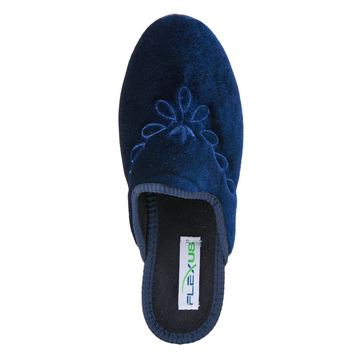 Flexus FLEXUS JOSIE SLIPPERS comfort shoe in navy with flexible sole