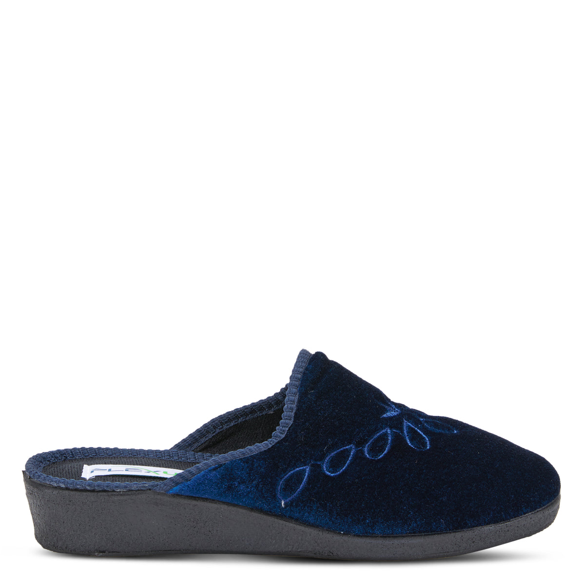 Flexus FLEXUS JOSIE SLIPPERS comfort shoe in navy with flexible sole