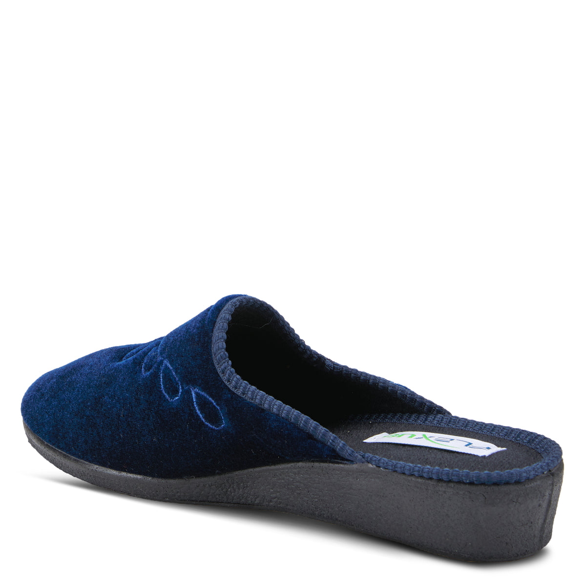 Flexus FLEXUS JOSIE SLIPPERS comfort shoe in navy with flexible sole