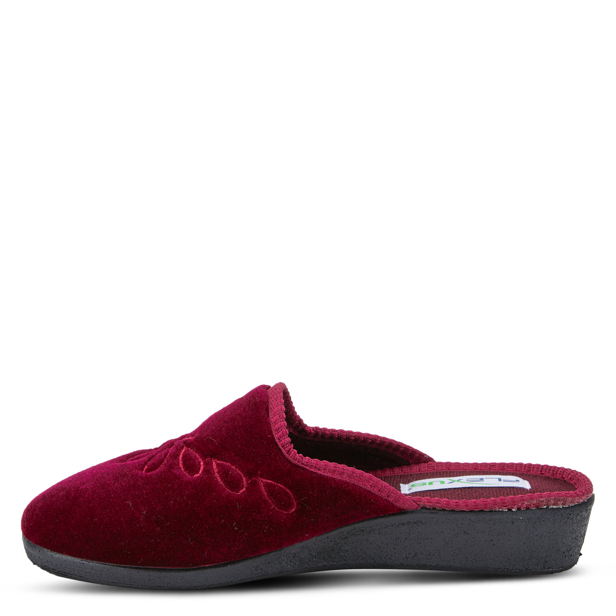 Flexus FLEXUS JOSIE SLIPPERS comfort shoe in bordeaux with flexible sole