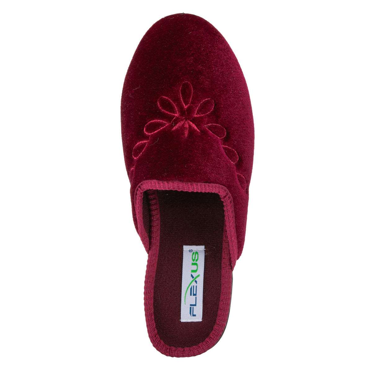 Flexus FLEXUS JOSIE SLIPPERS comfort shoe in bordeaux with flexible sole