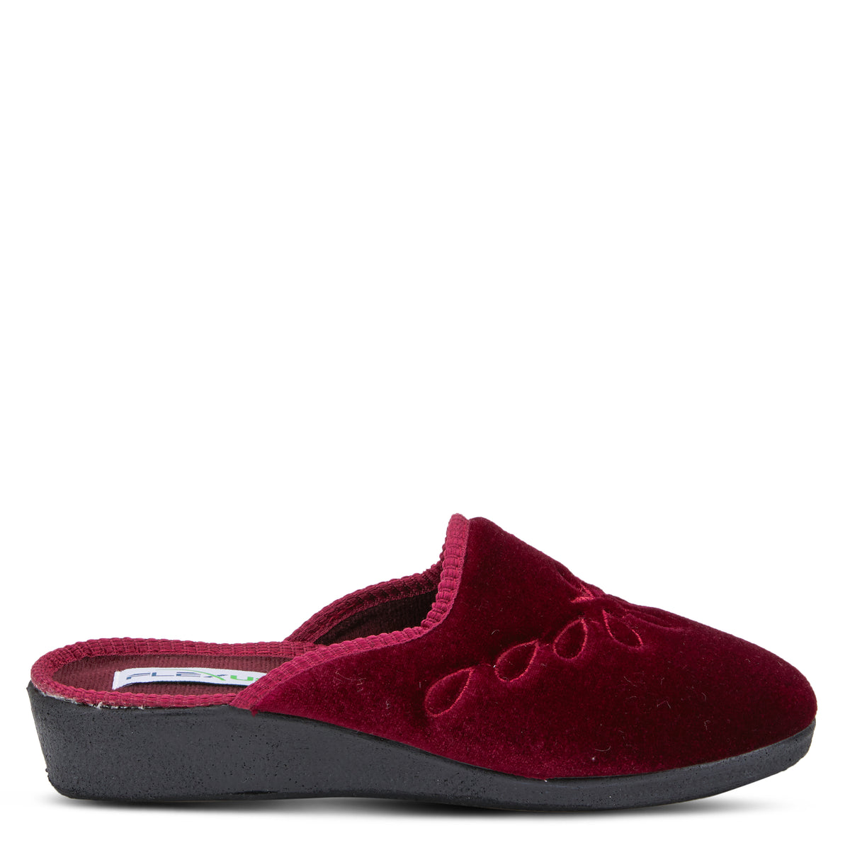 Flexus FLEXUS JOSIE SLIPPERS comfort shoe in bordeaux with flexible sole