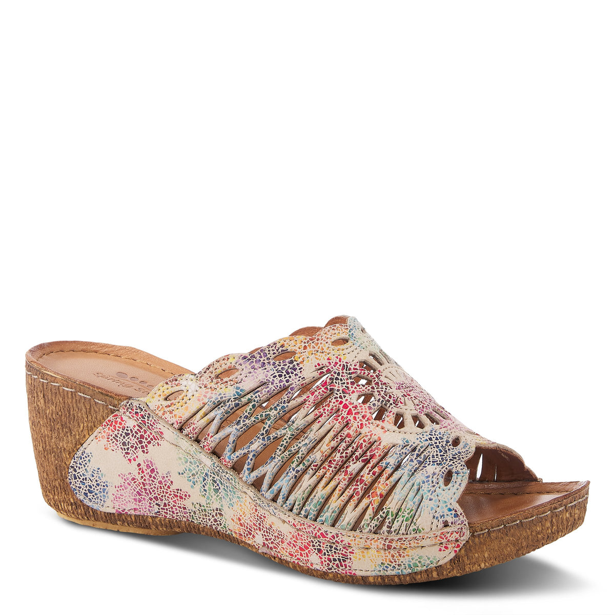 Spring Step SPRING STEP JUSTINIE SANDAL sandal in blush multi with comfortable everyday design