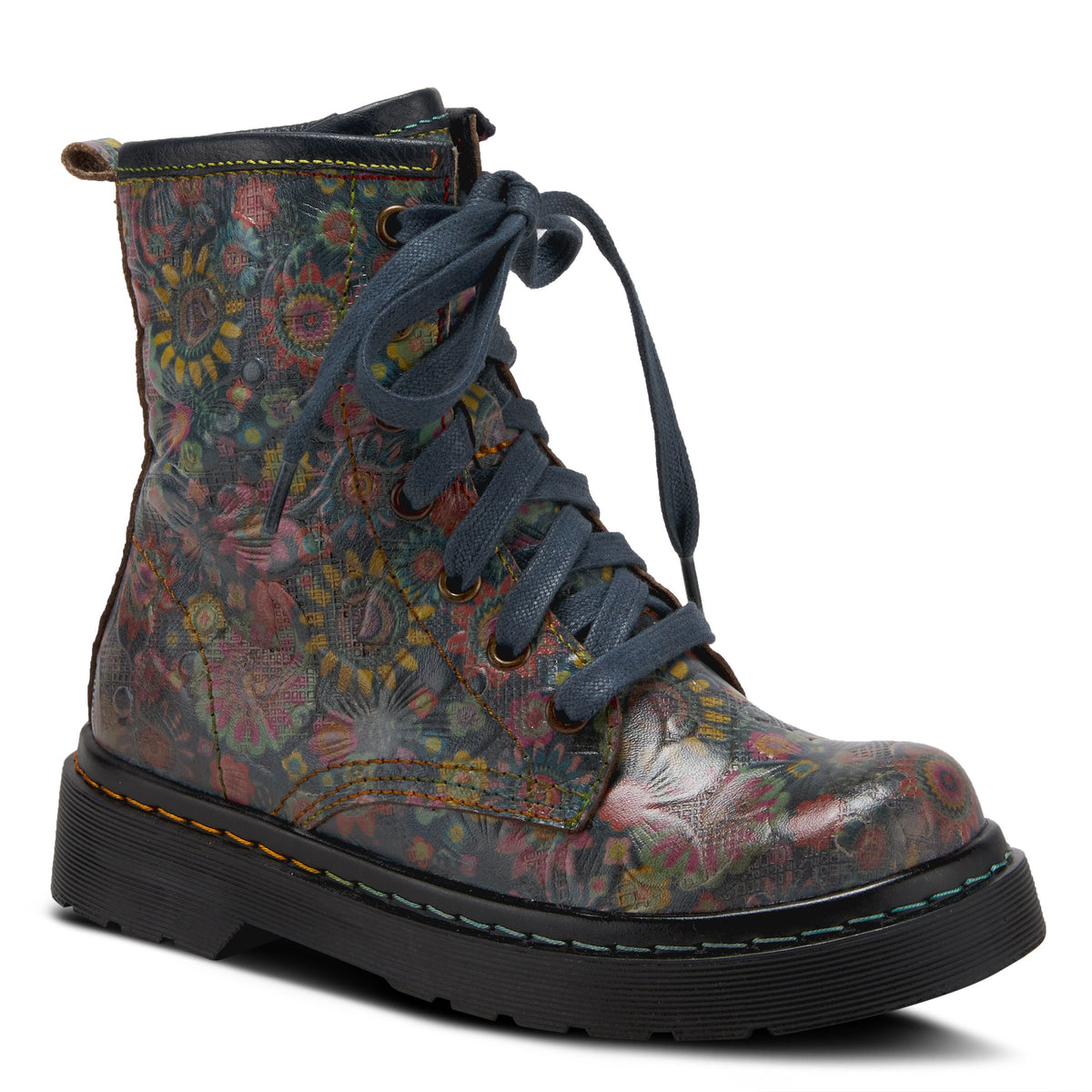 L'Artiste L'ARTISTE K-ROBBI KIDS BOOTIE boot in grey multi with handcrafted leather design