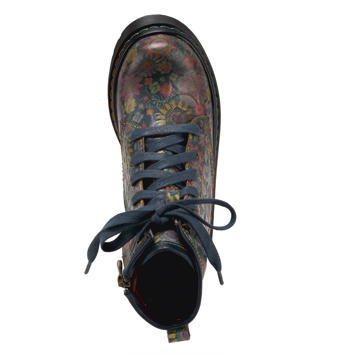 L'Artiste L'ARTISTE K-ROBBI KIDS BOOTIE boot in grey multi with handcrafted leather design