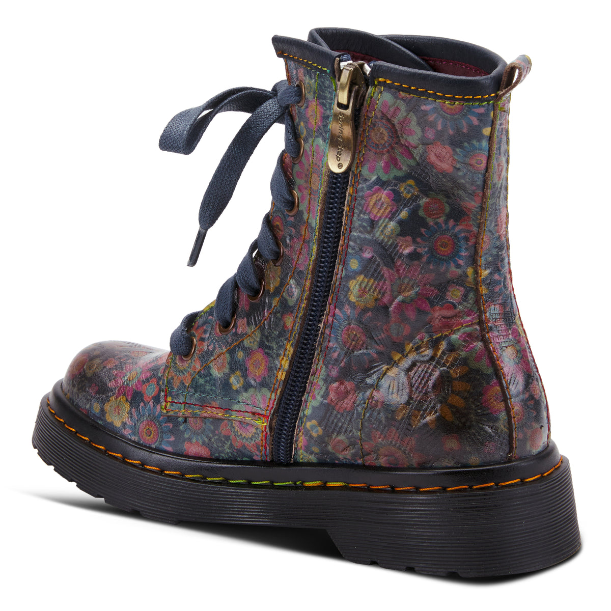 L'Artiste L'ARTISTE K-ROBBI KIDS BOOTIE boot in grey multi with handcrafted leather design