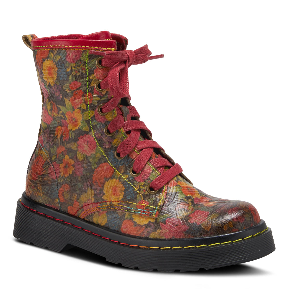 L'Artiste L'ARTISTE K-ROBBI KIDS BOOTIE boot in grey multi with handcrafted leather design