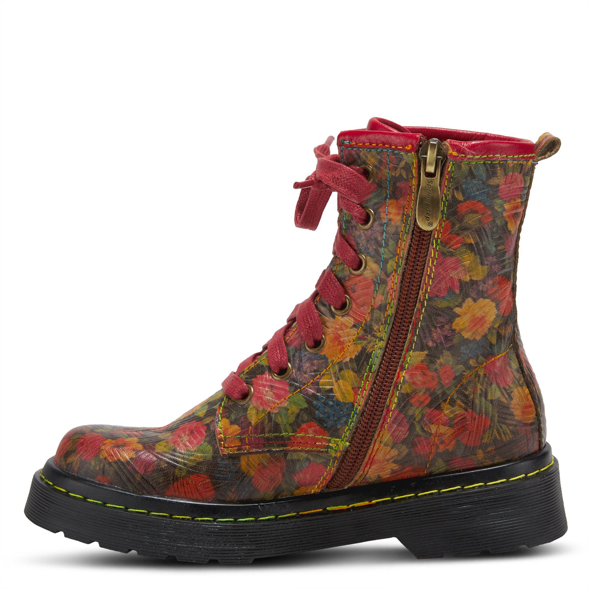 L'Artiste L'ARTISTE K-ROBBI KIDS BOOTIE boot in grey multi with handcrafted leather design