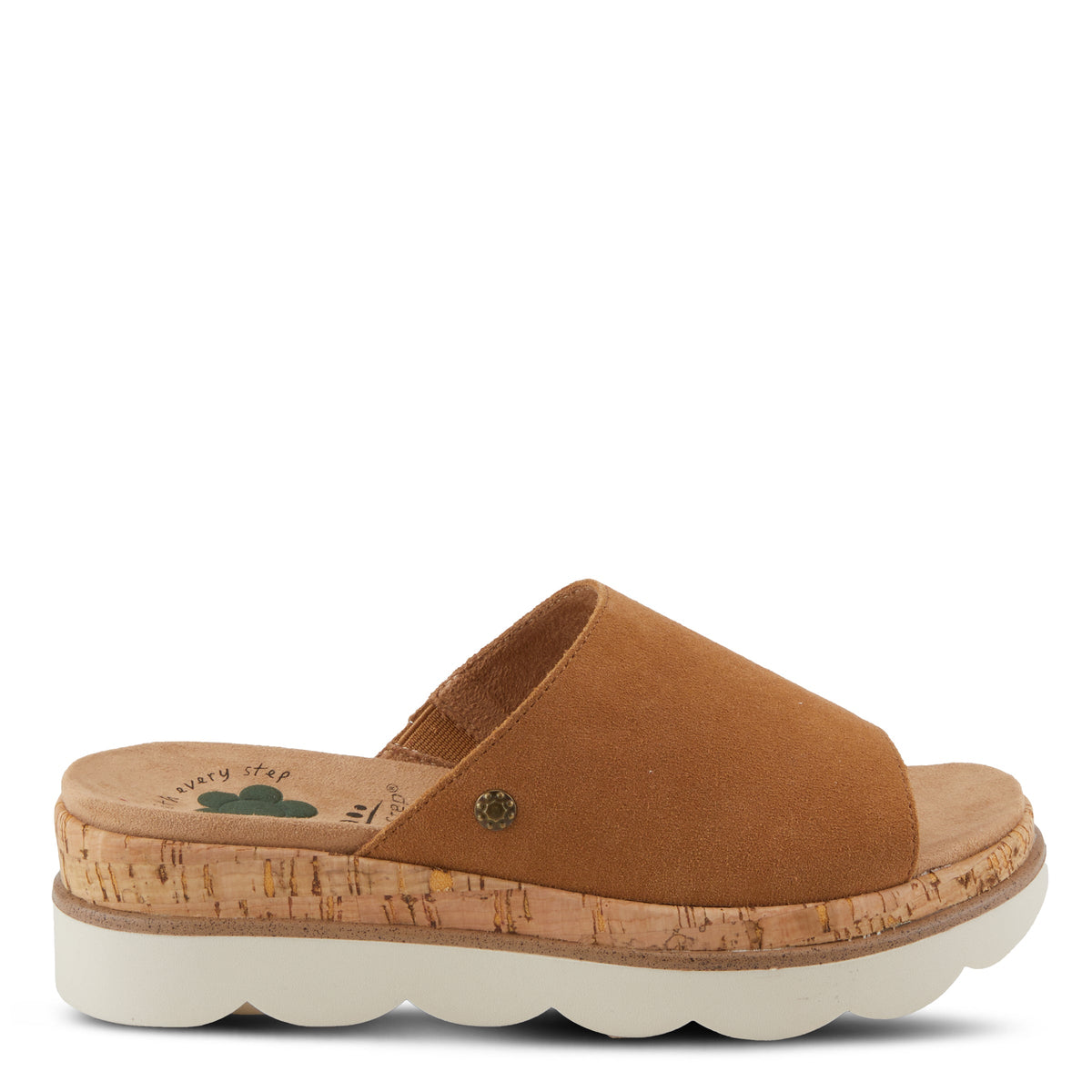 Spring Step SPRING STEP RELIFE KAMALEIA SANDALS sandal in camel suede with comfortable everyday design