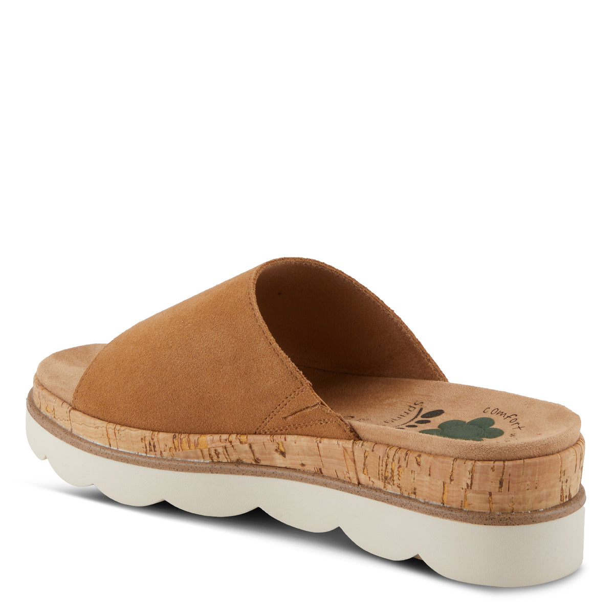Spring Step SPRING STEP RELIFE KAMALEIA SANDALS sandal in camel suede with comfortable everyday design