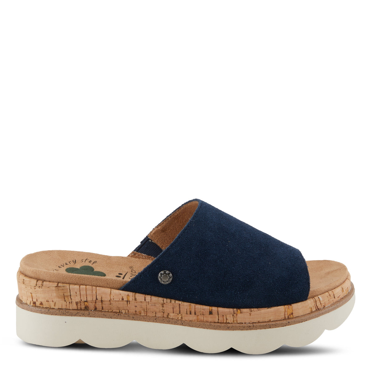 Spring Step SPRING STEP RELIFE KAMALEIA SANDALS sandal in navy suede with comfortable everyday design
