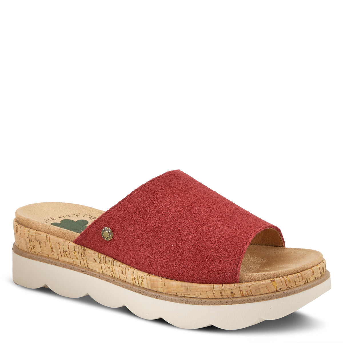 Spring Step SPRING STEP RELIFE KAMALEIA SANDALS sandal in red suede with comfortable everyday design