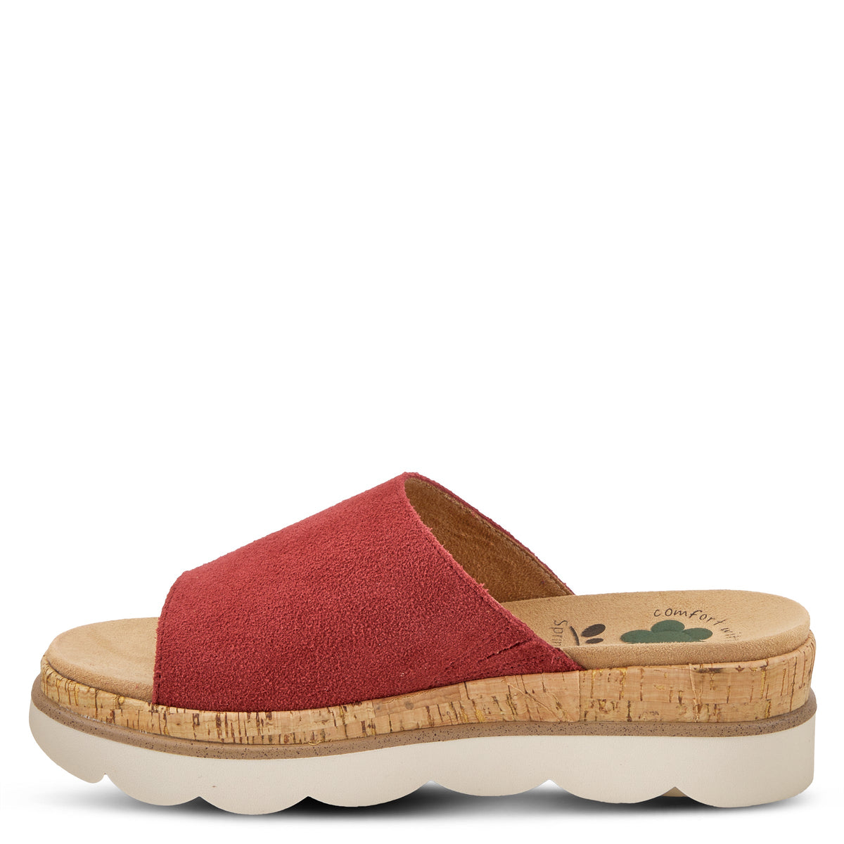 Spring Step SPRING STEP RELIFE KAMALEIA SANDALS sandal in red suede with comfortable everyday design