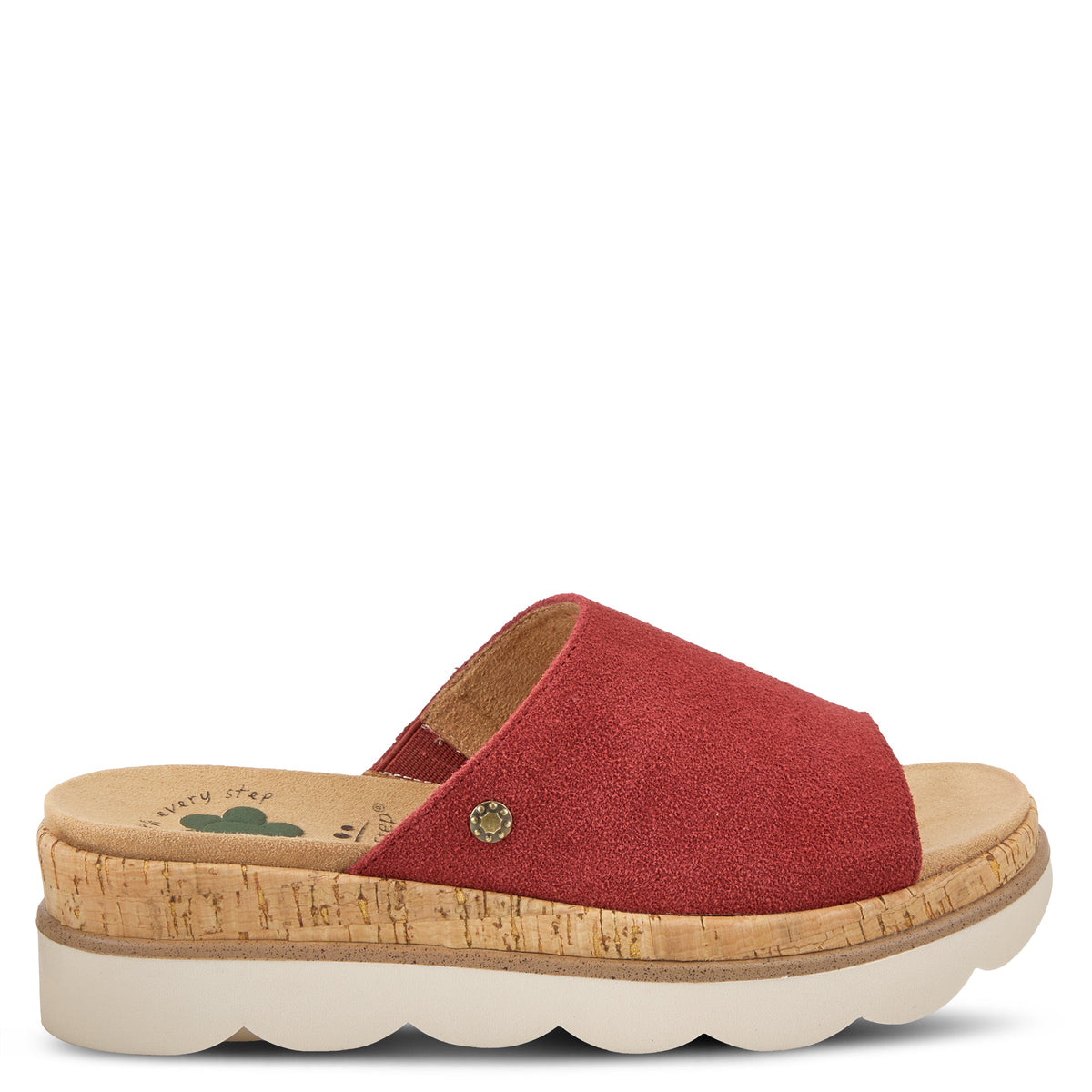 Spring Step SPRING STEP RELIFE KAMALEIA SANDALS sandal in red suede with comfortable everyday design
