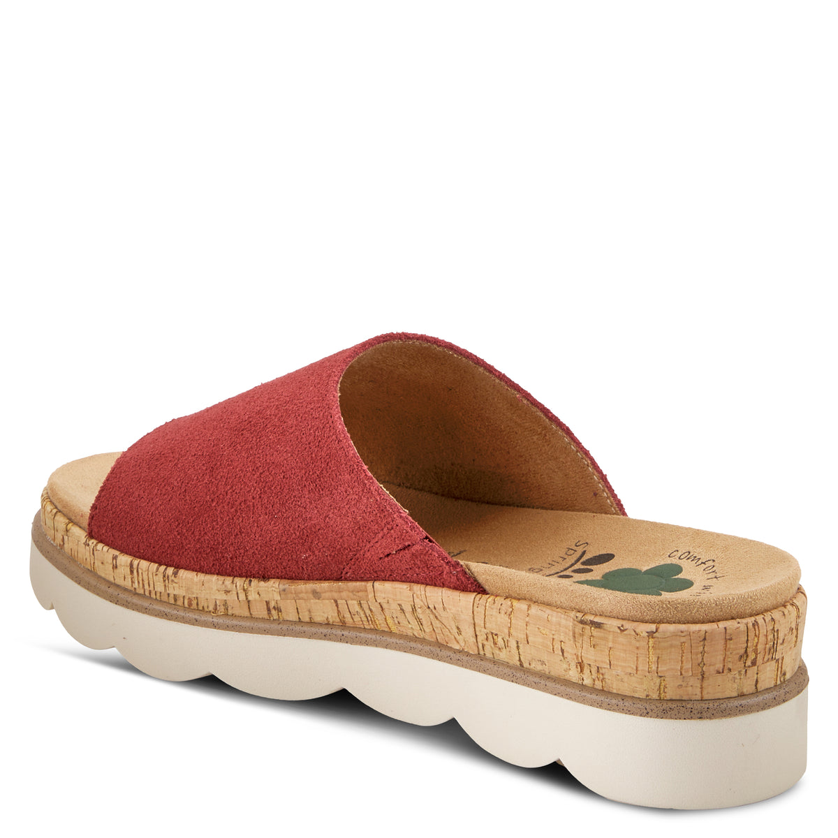 Spring Step SPRING STEP RELIFE KAMALEIA SANDALS sandal in red suede with comfortable everyday design
