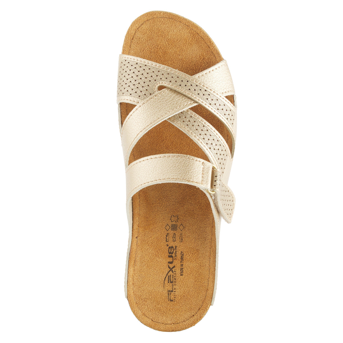 Flexus FLEXUS KARL SANDALS sandal in soft gold with flexible sole