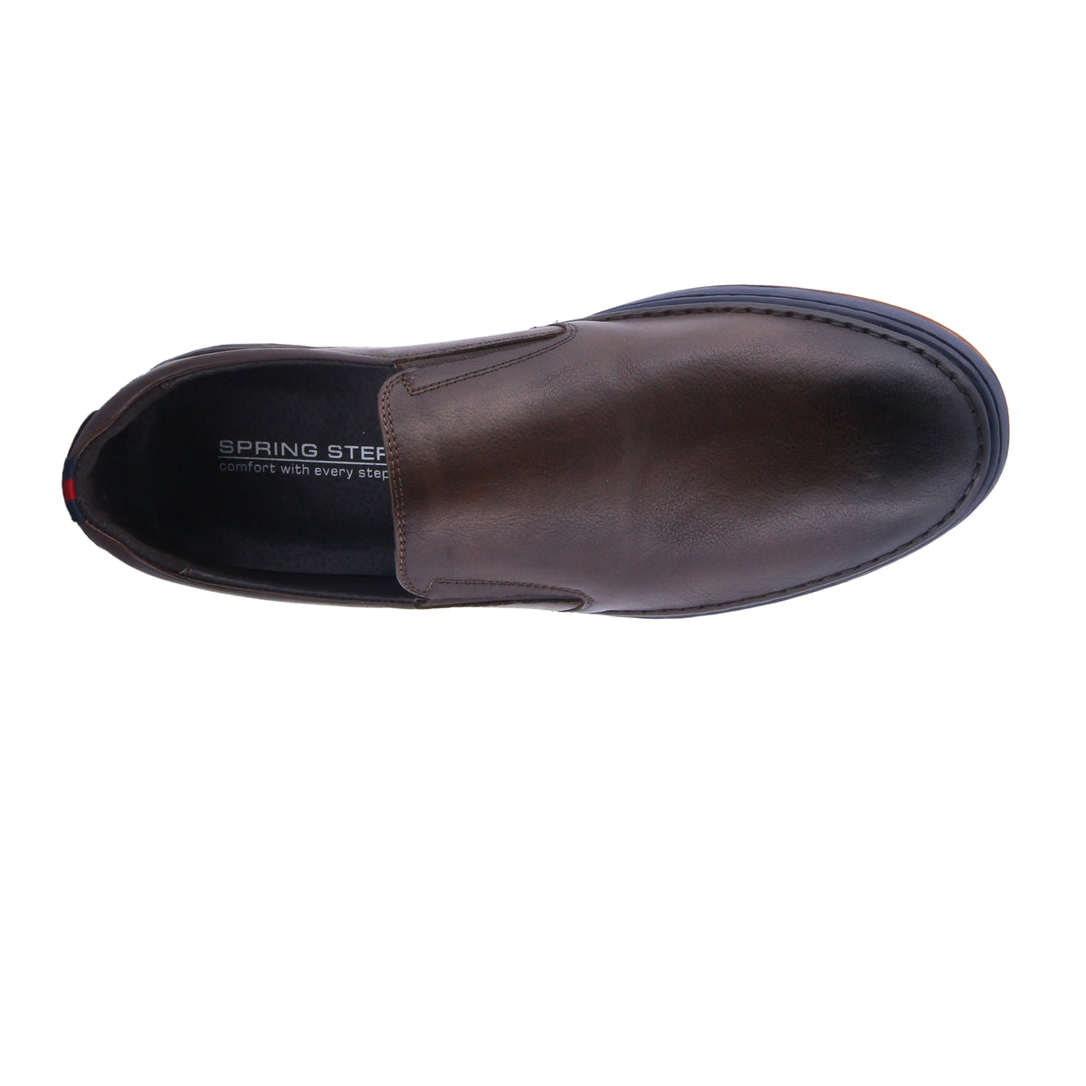 Spring Step SPRING STEP MEN LUGANO SLIP-ON SHOE shoe in dark brown with comfortable everyday design