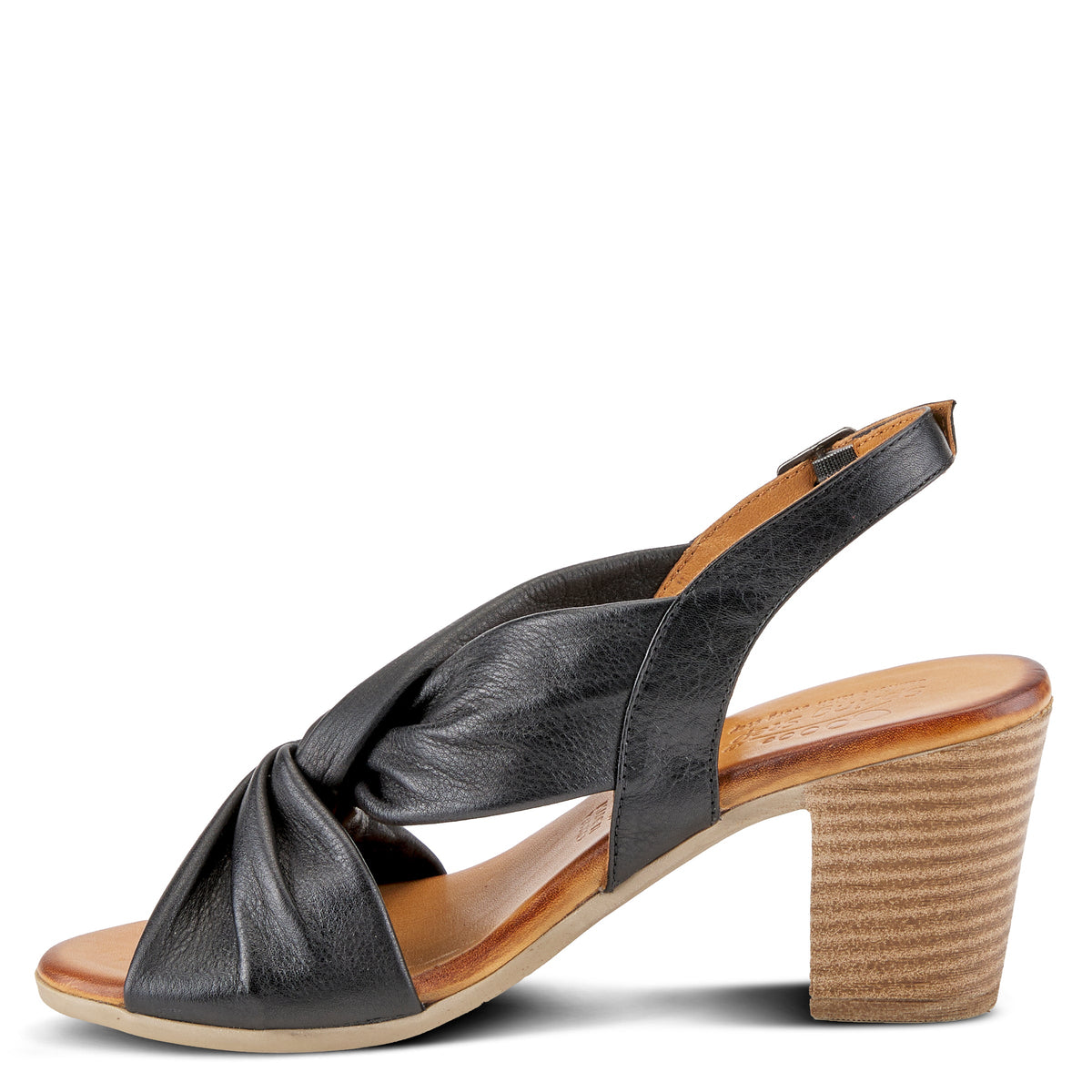 Spring Step SPRING STEP MADELEINE SANDAL sandal in black with comfortable everyday design