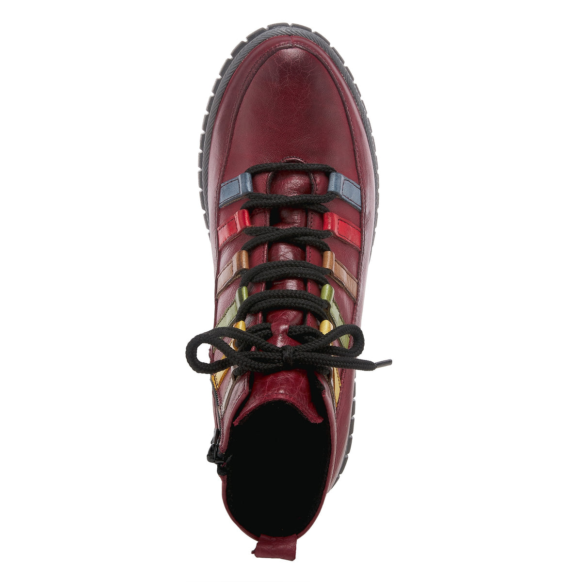 Spring Step SPRING STEP MAMBO BOOTS boot in bordeaux multi with comfortable everyday design