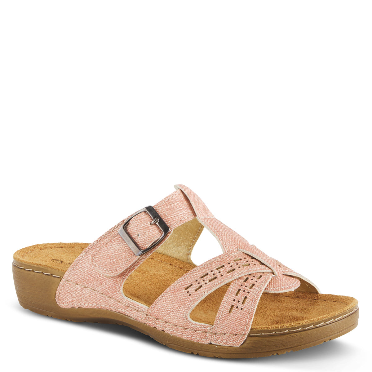 Flexus FLEXUS NERY-JEANS SLIDE SANDAL sandal in pink with flexible sole