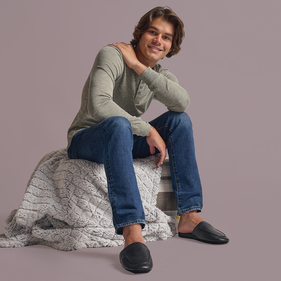 Spring Step Spring Step Men NIGEL Slippers shoe in black with comfortable everyday design