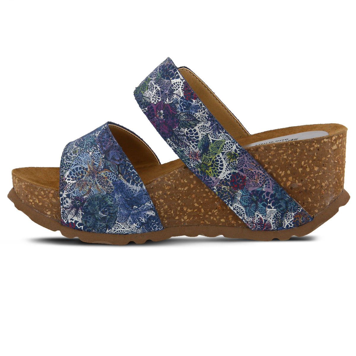 Spring Step SPRING STEP NOMYS SLIDE SANDAL sandal in blue multi with comfortable everyday design