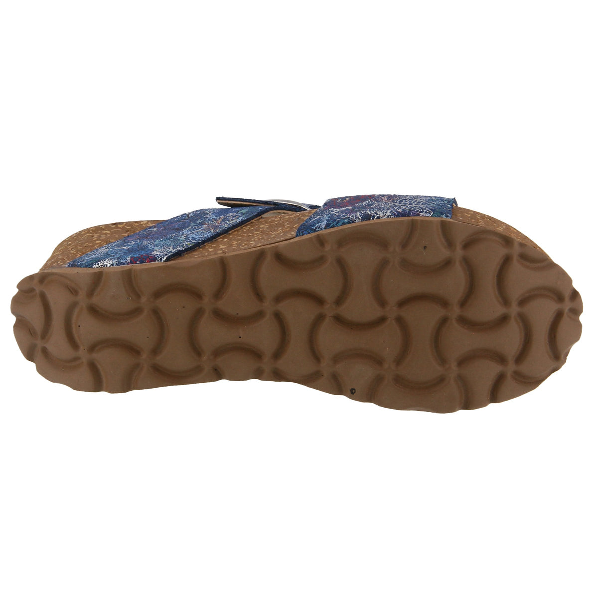 Spring Step SPRING STEP NOMYS SLIDE SANDAL sandal in blue multi with comfortable everyday design
