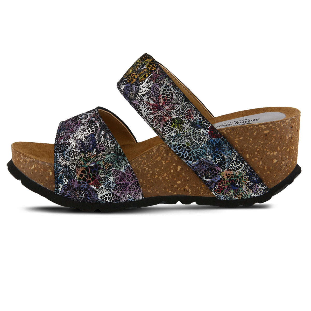Spring Step SPRING STEP NOMYS SLIDE SANDAL sandal in blue multi with comfortable everyday design