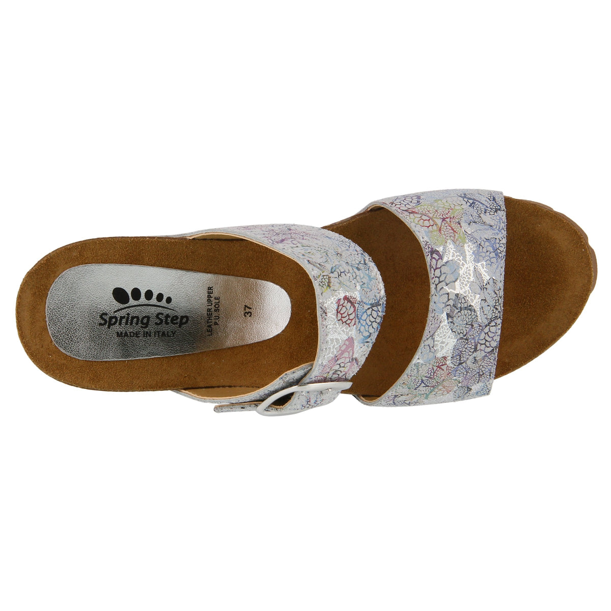 Spring Step SPRING STEP NOMYS SLIDE SANDAL sandal in black multi with comfortable everyday design