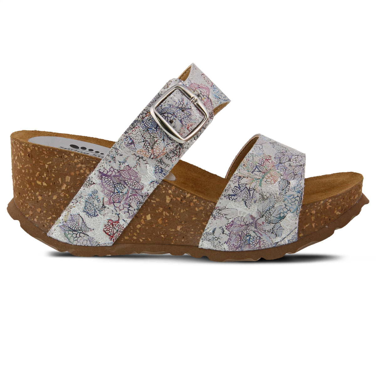 Spring Step SPRING STEP NOMYS SLIDE SANDAL sandal in white multi with comfortable everyday design