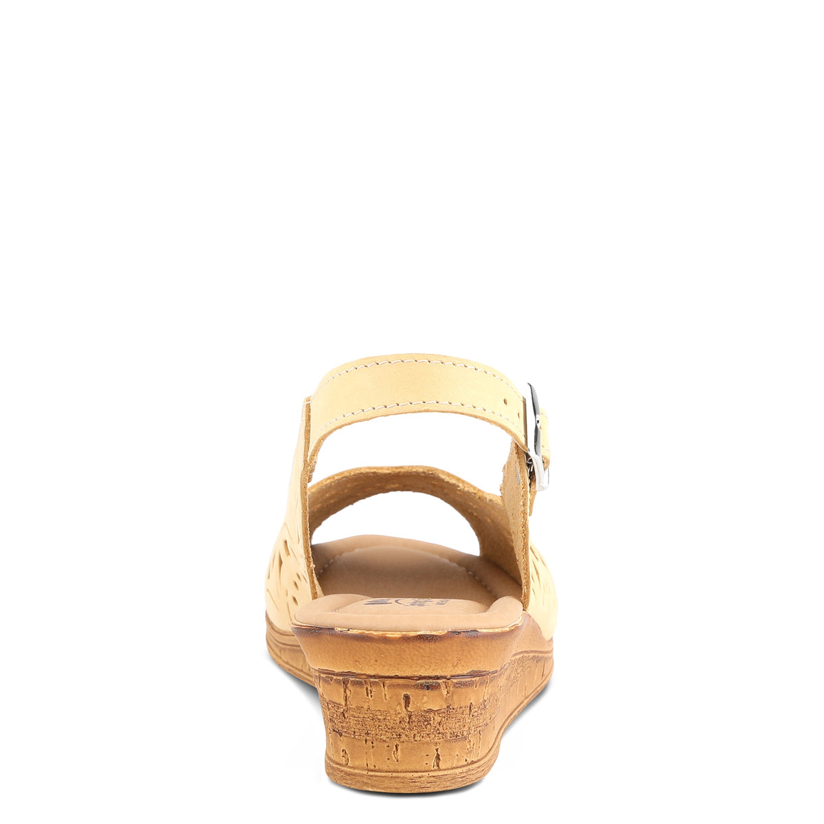 Spring Step Orella Light Yellow Nubuck Sandal