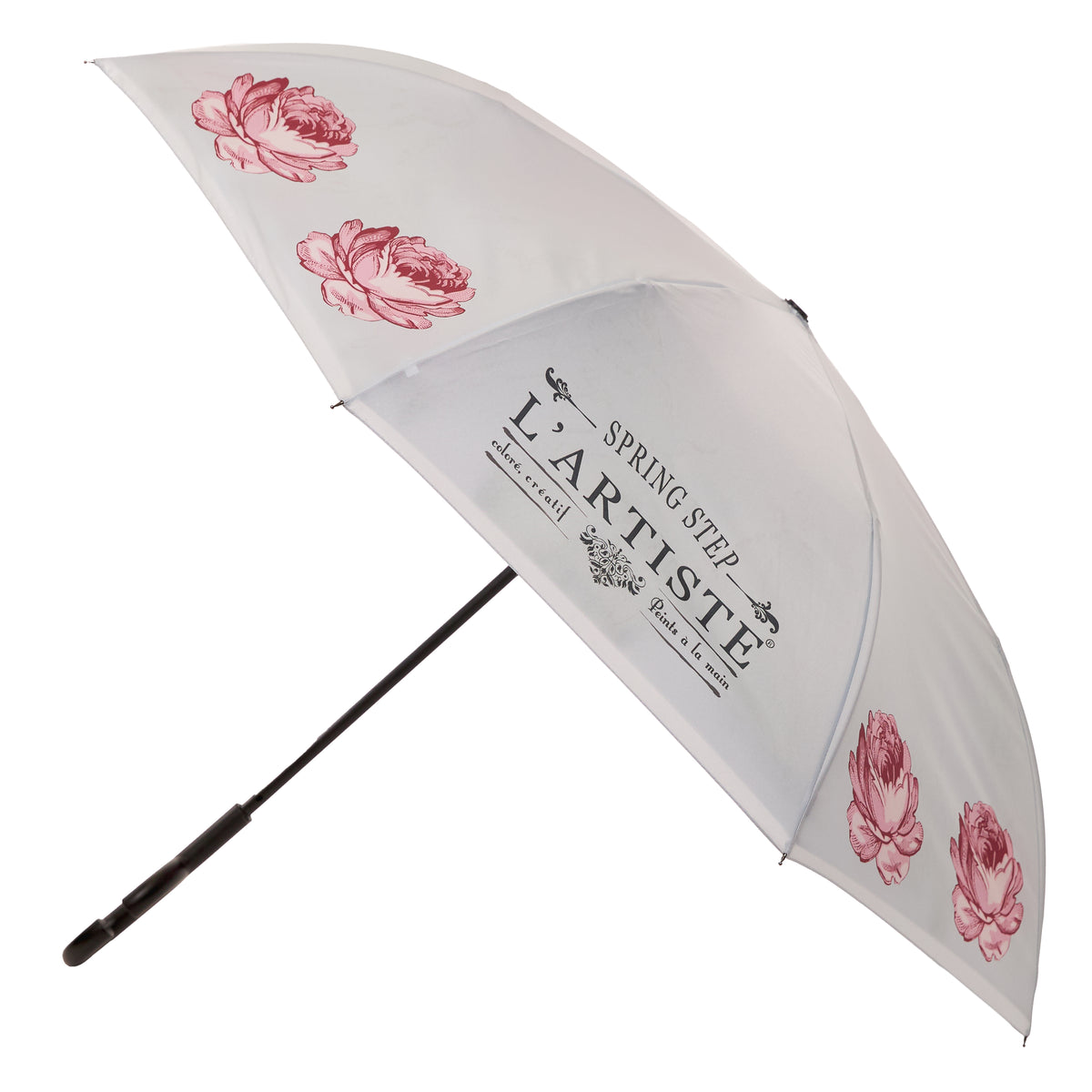 L'Artiste SPRING STEP L'ARTISTE WOMEN'S PARAPLUIE UMBRELLA shoe in beige multi with handcrafted leather design