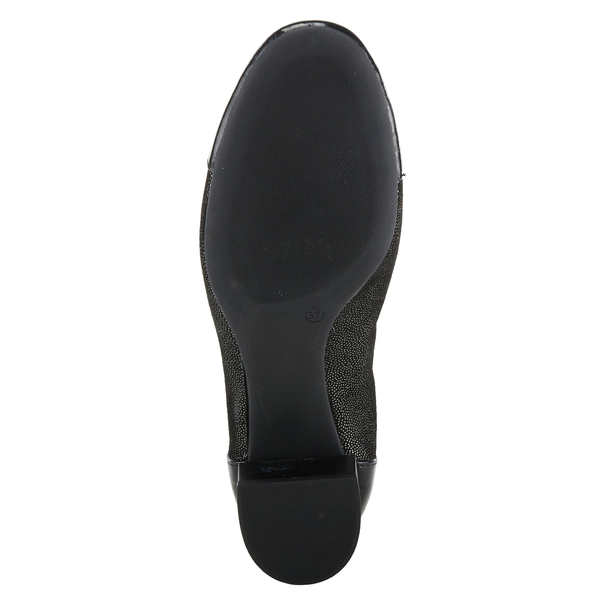 Spring Step SPRING STEP PAULETTE PUMP shoe in black patent with comfortable everyday design