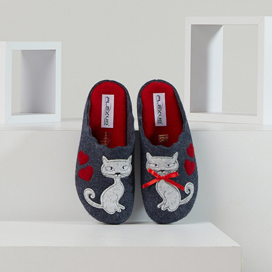 Flexus Flexus PENNELOPIE Slippers comfort shoe in navy with flexible sole