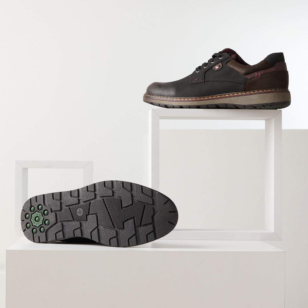 Spring Step SPRING STEP RELIFE MEN RAYMOND LACE-UP SHOES shoe in black with comfortable everyday design